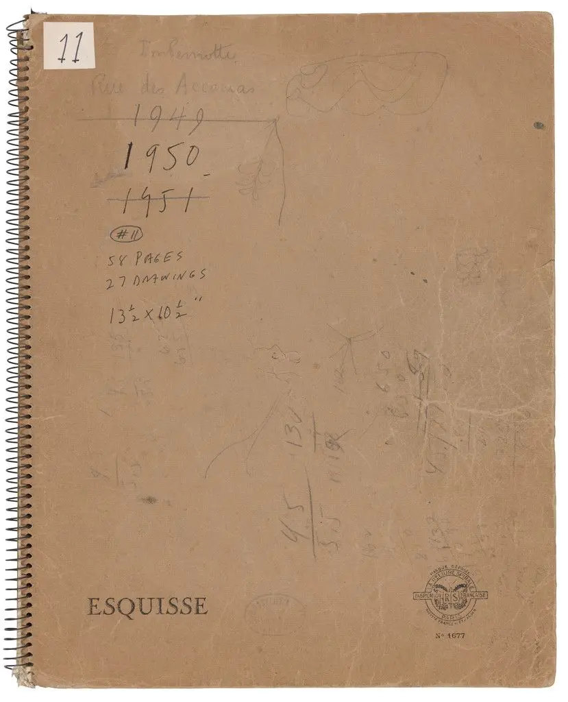 Sketchbook #10, Paris by Ellsworth Kelly