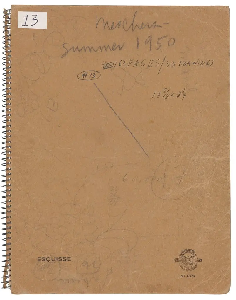 Sketchbook #13, Meschers by Ellsworth Kelly