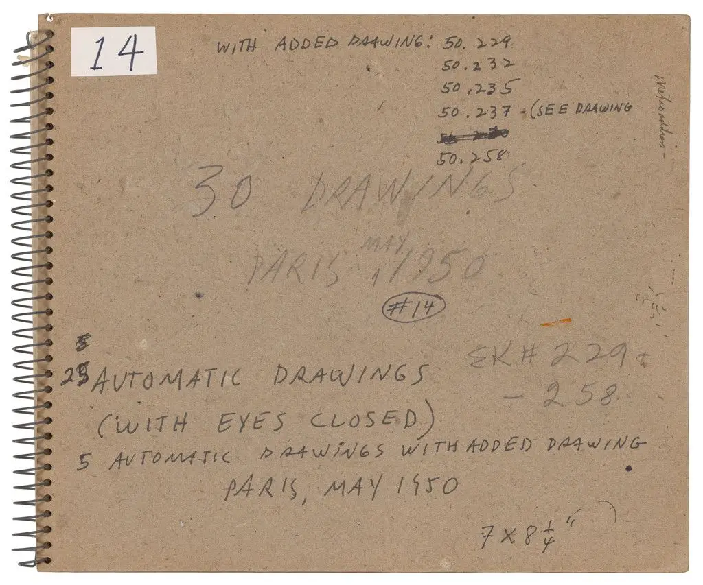 Sketchbook #14, Paris by Ellsworth Kelly