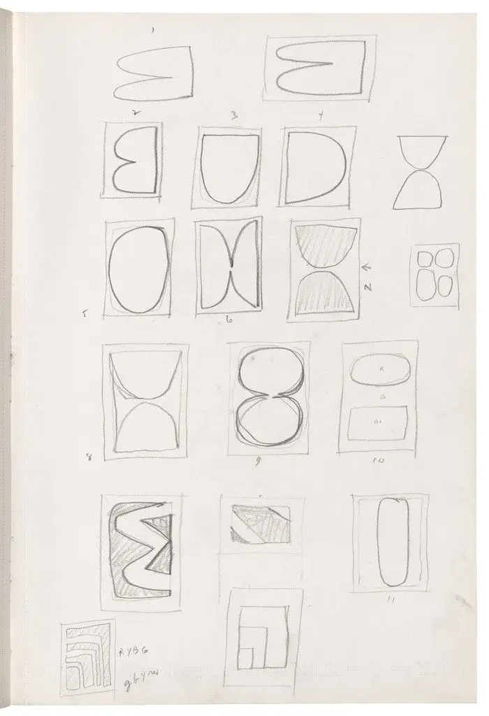 Sketchbook #51, Paris by Ellsworth Kelly