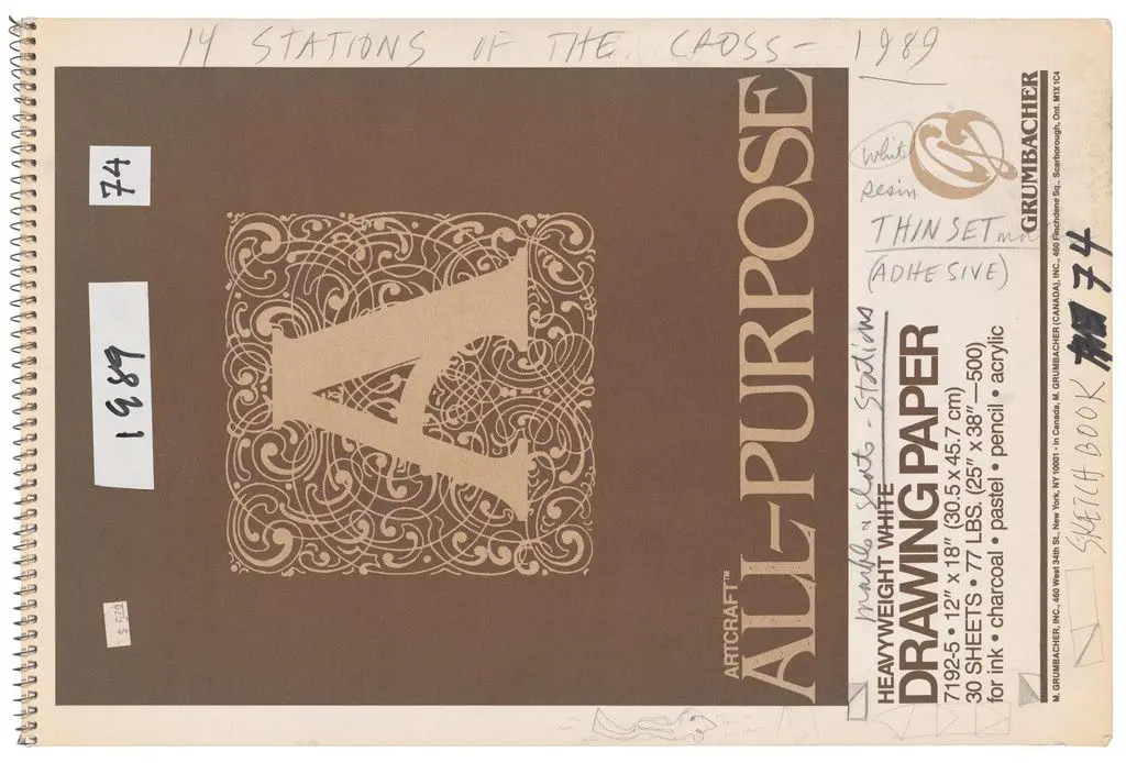 Sketchbook #78, 14 Stations of the Cross by Ellsworth Kelly