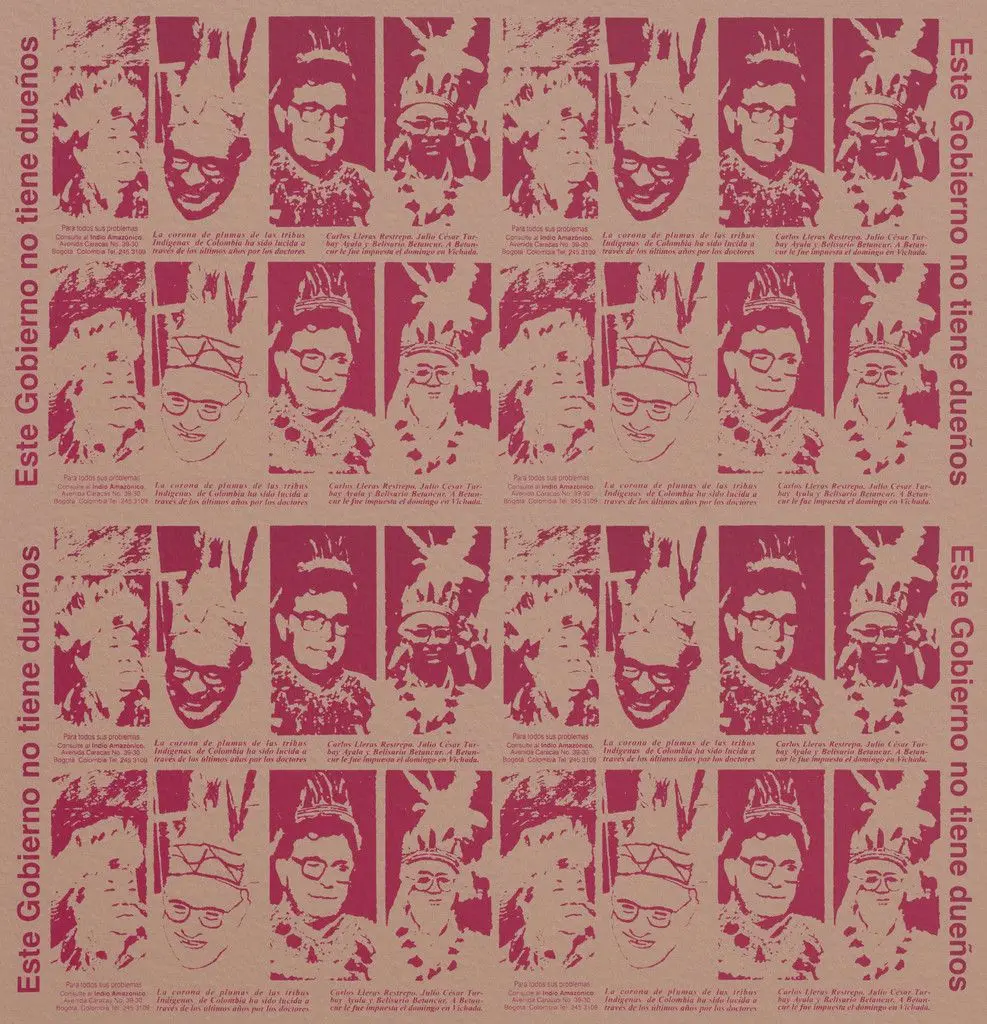 Plumario Colombiano [wallpaper] by Beatriz González