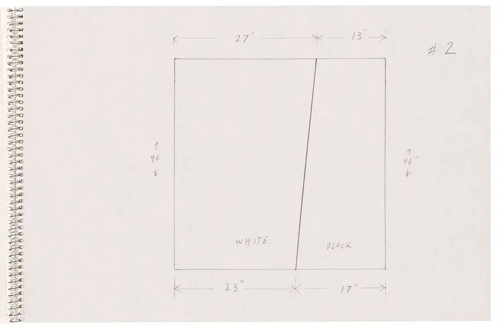 Page from Sketchbook #78, 14 Stations of the Cross by Ellsworth Kelly