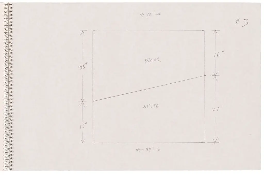 Page from Sketchbook #78, 14 Stations of the Cross by Ellsworth Kelly