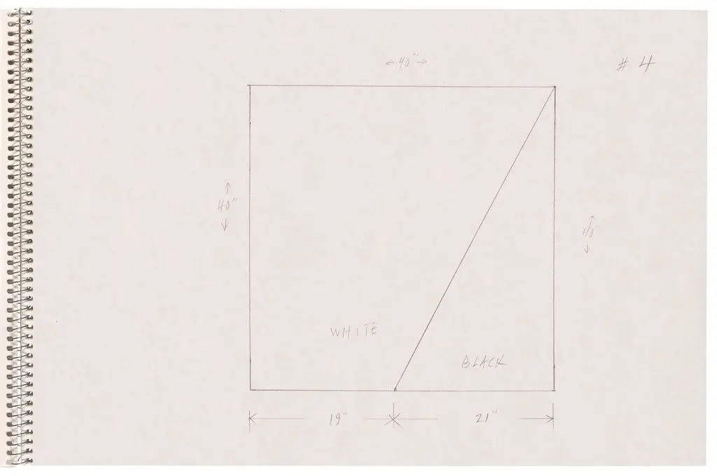 Page from Sketchbook #78, 14 Stations of the Cross by Ellsworth Kelly