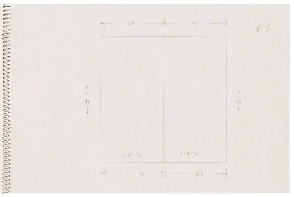 Page from Sketchbook #78, 14 Stations of the Cross by Ellsworth Kelly