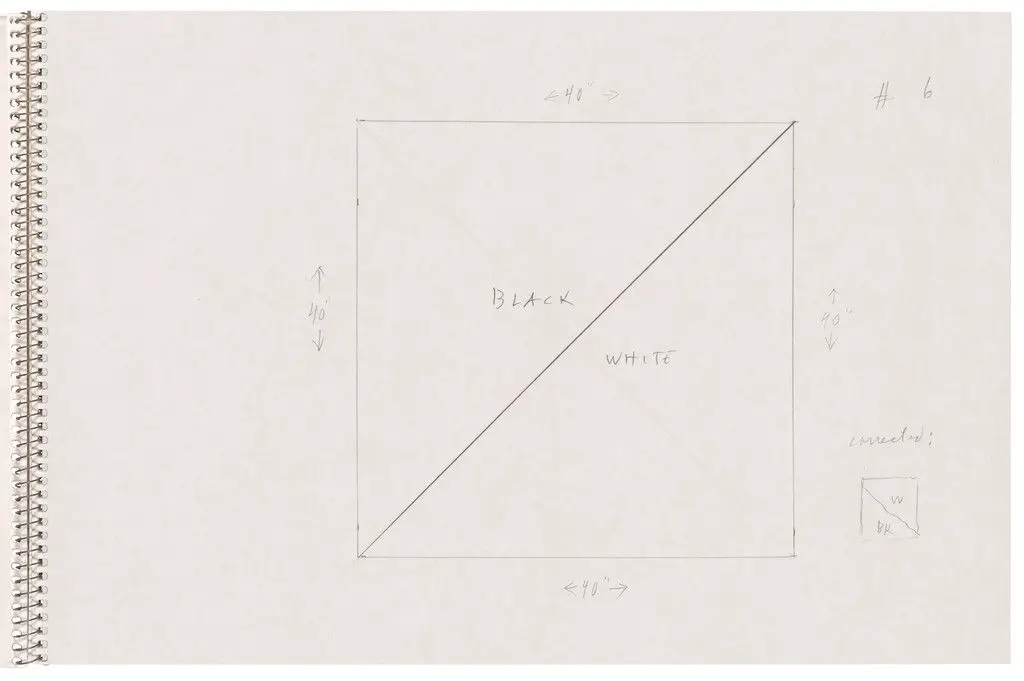 Page from Sketchbook #78, 14 Stations of the Cross by Ellsworth Kelly