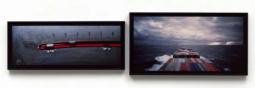 Inclinometer, Mid Atlantic & Panorama, mid Atlantic from the series Fish Story by Allan Sekula