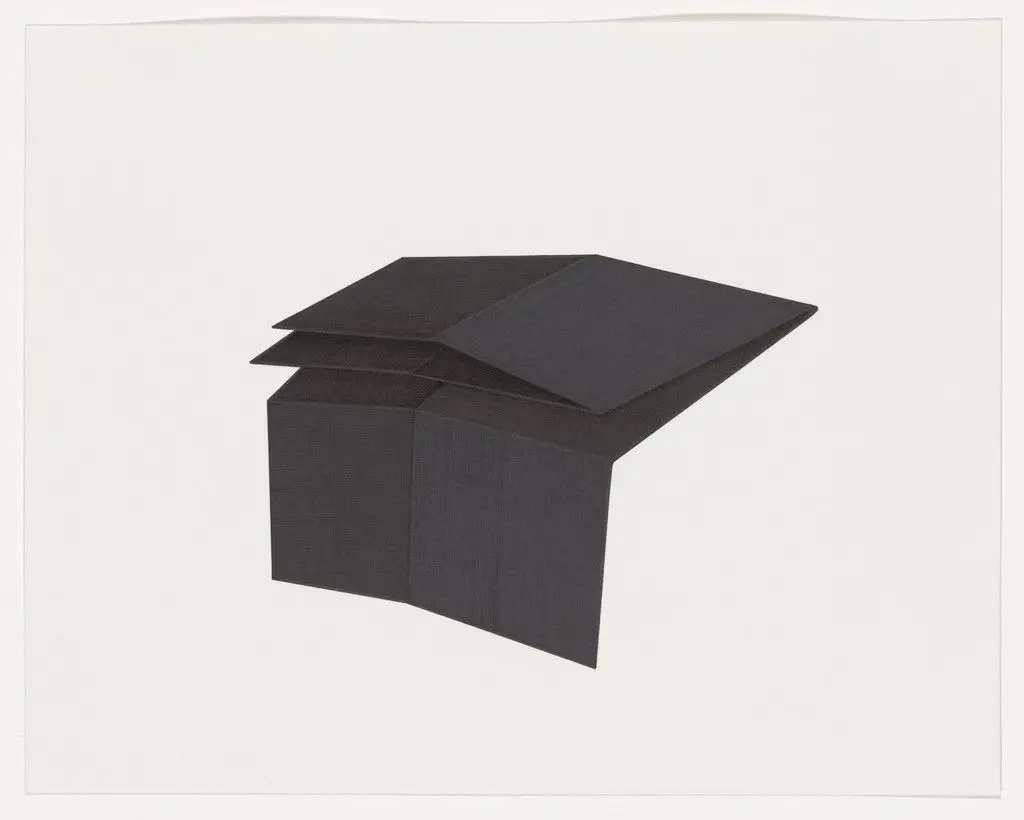 Untitled (Black Folds XIII) by Iran do Espirito Santo