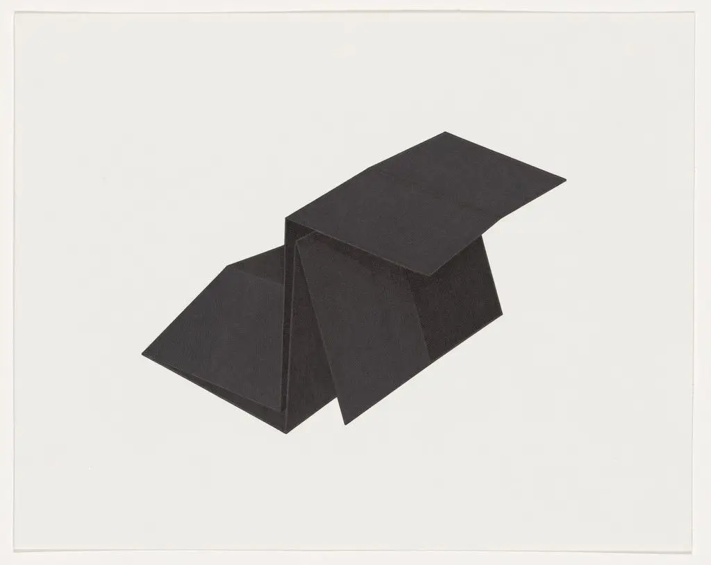 Untitled (Black Folds XIV) by Iran do Espirito Santo