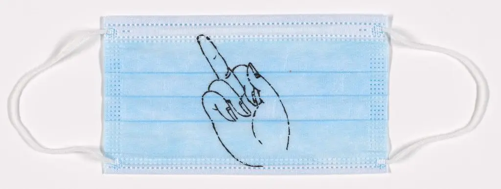 Hand with Gesture from the Finger Series from the collection Ai Weiwei MASK by Ai Weiwei