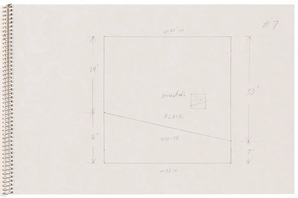 Page from Sketchbook #78, 14 Stations of the Cross by Ellsworth Kelly