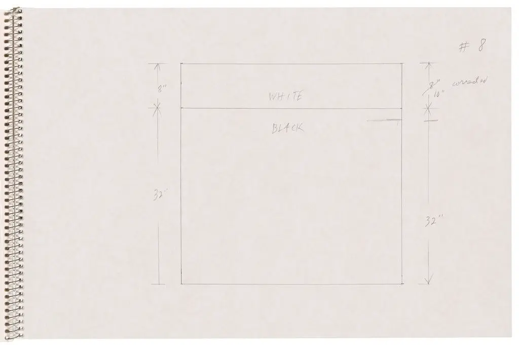 Page from Sketchbook #78, 14 Stations of the Cross by Ellsworth Kelly