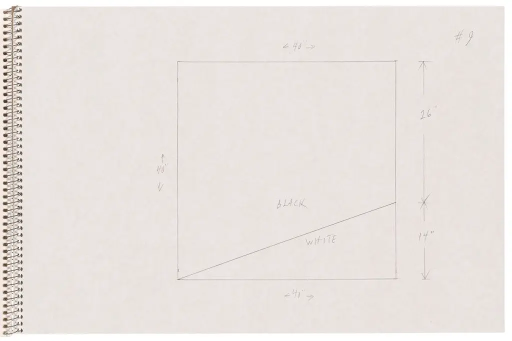 Page from Sketchbook #78, 14 Stations of the Cross by Ellsworth Kelly