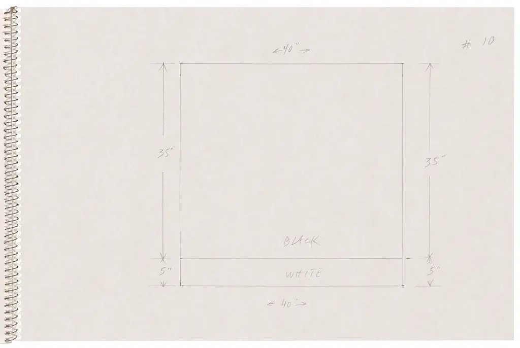 Page from Sketchbook #78, 14 Stations of the Cross by Ellsworth Kelly