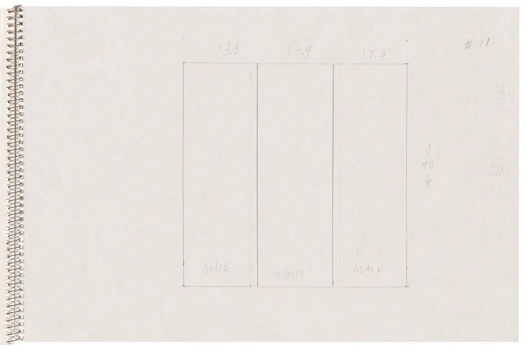 Page from Sketchbook #78, 14 Stations of the Cross by Ellsworth Kelly