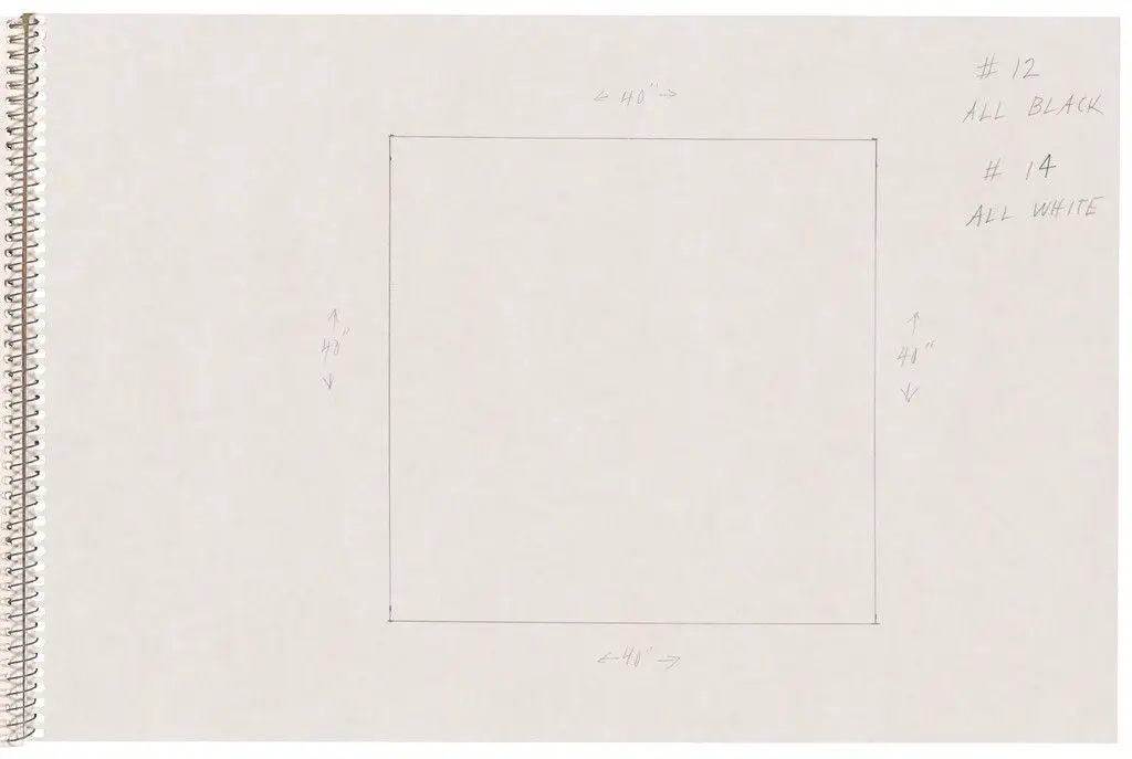 Page from Sketchbook #78, 14 Stations of the Cross by Ellsworth Kelly
