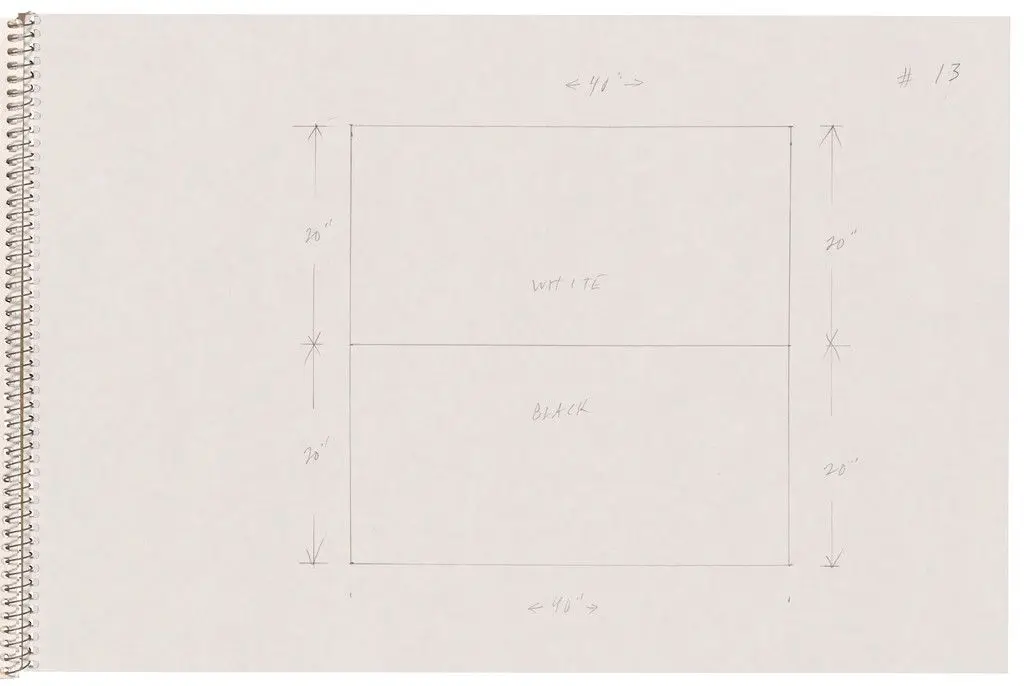 Page from Sketchbook #78, 14 Stations of the Cross by Ellsworth Kelly