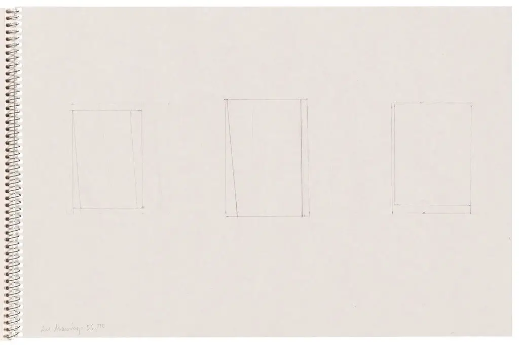 Page from Sketchbook #78, 14 Stations of the Cross by Ellsworth Kelly