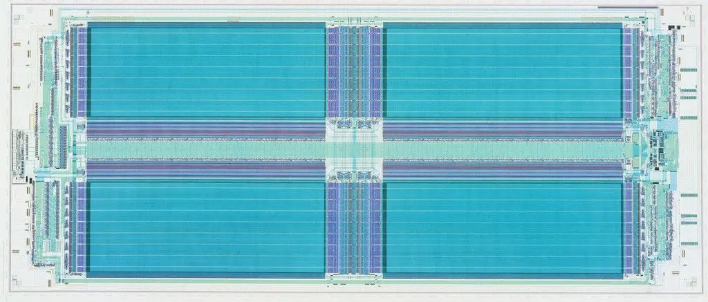 Diagram of a Dynamic Random-Access Memory Chip (DRAM) by Texas Instruments, Inc., Dallas, TX