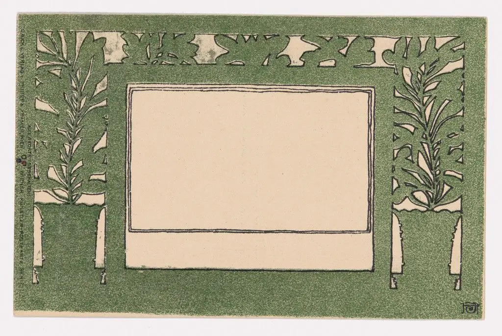 Wiener Künstler-Postkarte Serie 1/2 by Josef Hoffmann
