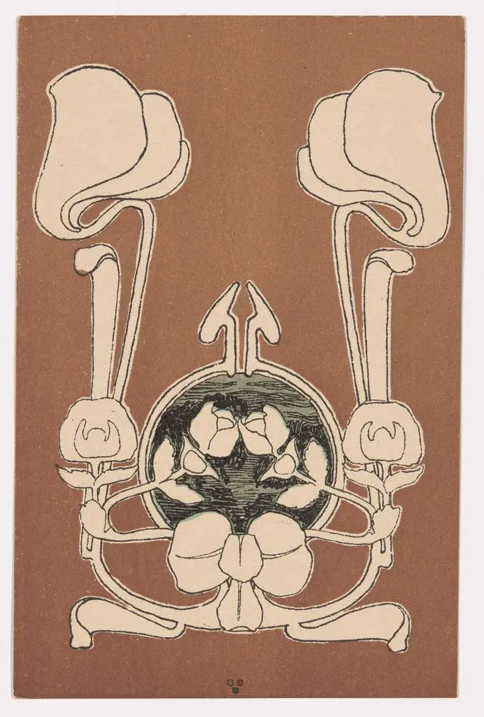 Wiener Künstler-Postkarte Serie 1/4 by Koloman Moser