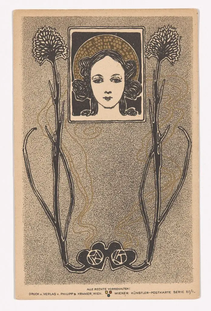 Wiener Künstler-Postkarte Serie III / 1 by Koloman Moser