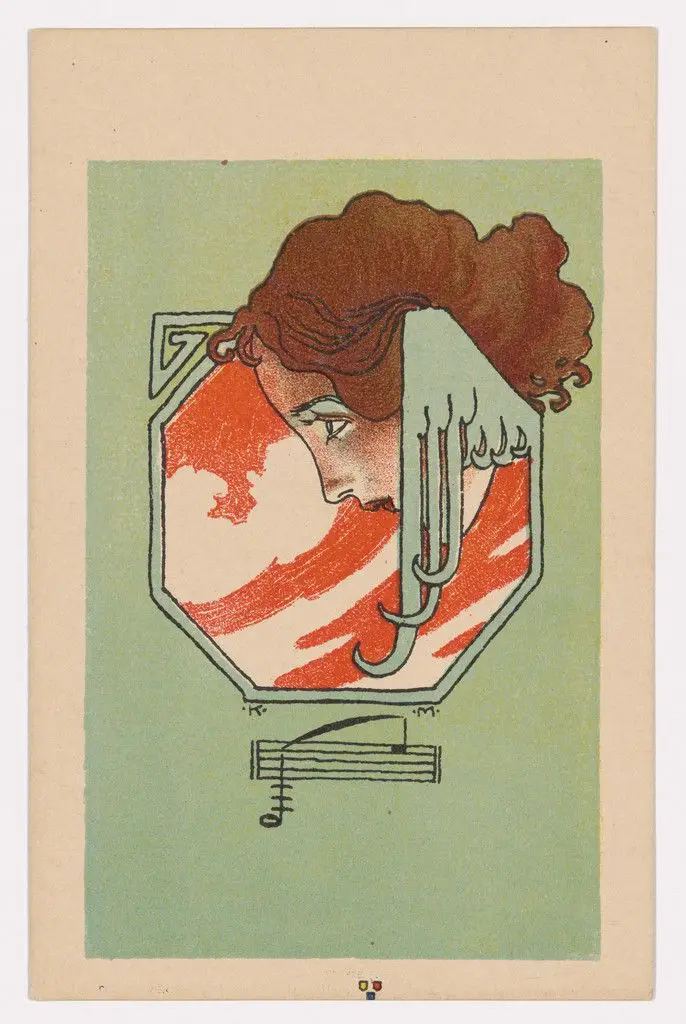 Wiener Künstler-Postkarte Serie 3/4 by Koloman Moser