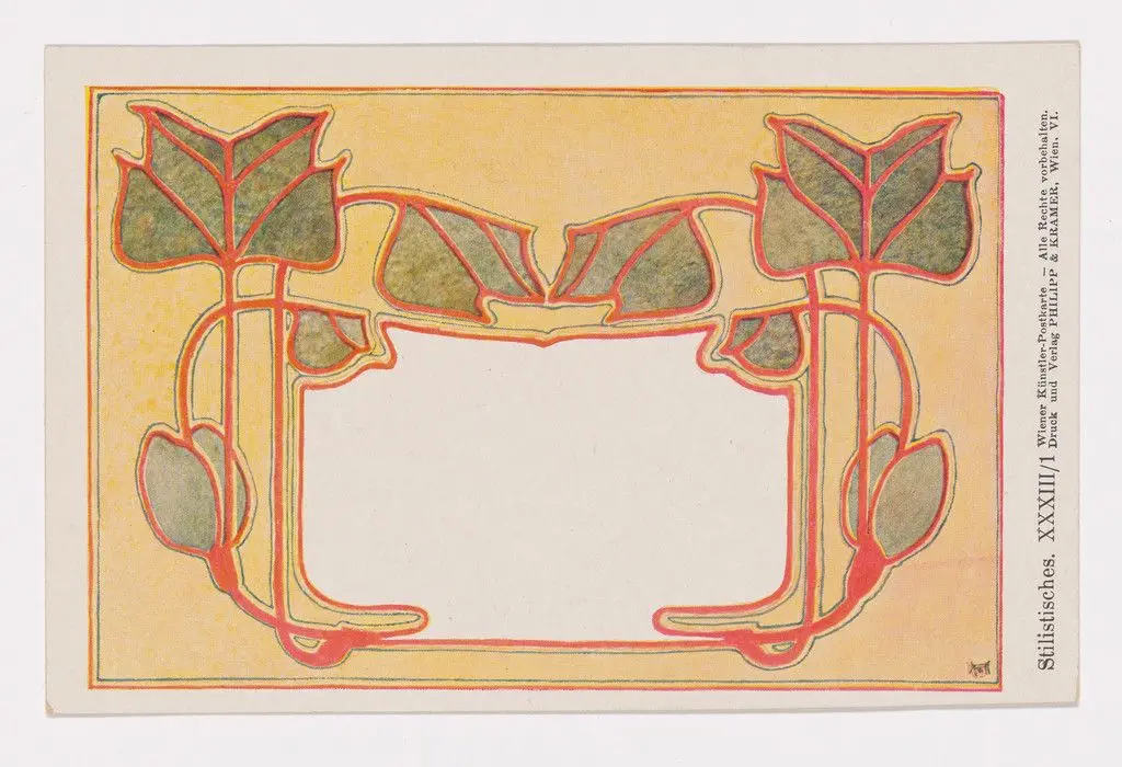 Wiener Künstler-Postkarte Serie 33/1 by Josef Hoffmann