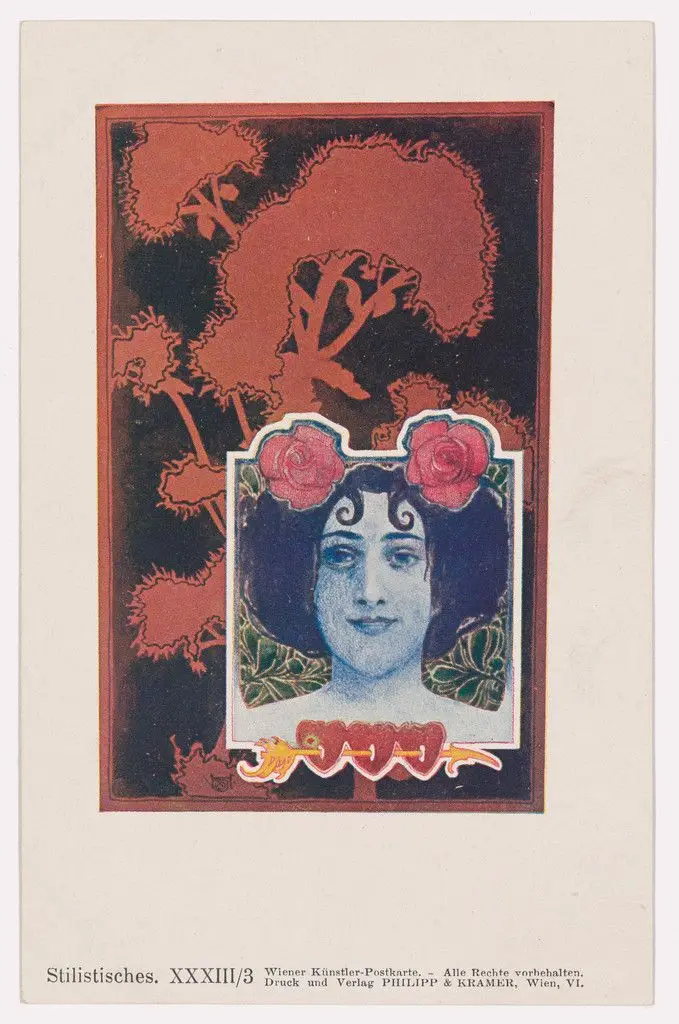 Wiener Künstler-Postkarte Serie 33/3 by Josef Hoffmann