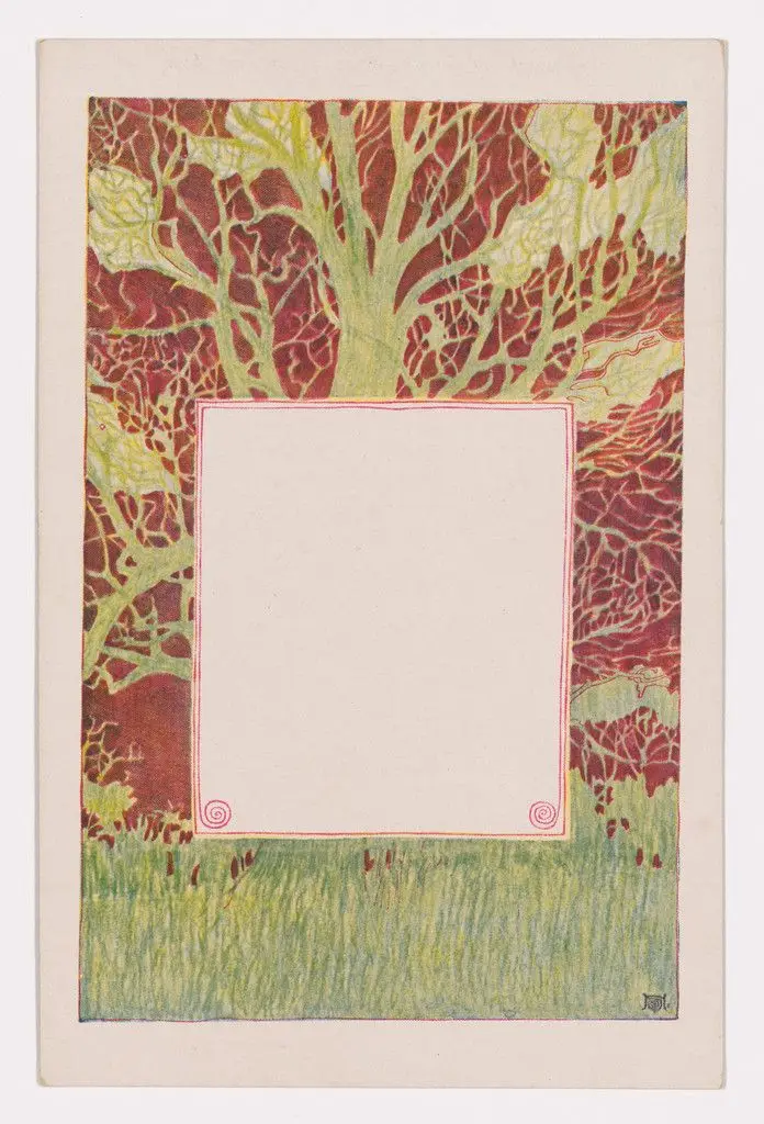 Wiener Künstler-Postkarte Serie 33/7 by Josef Hoffmann
