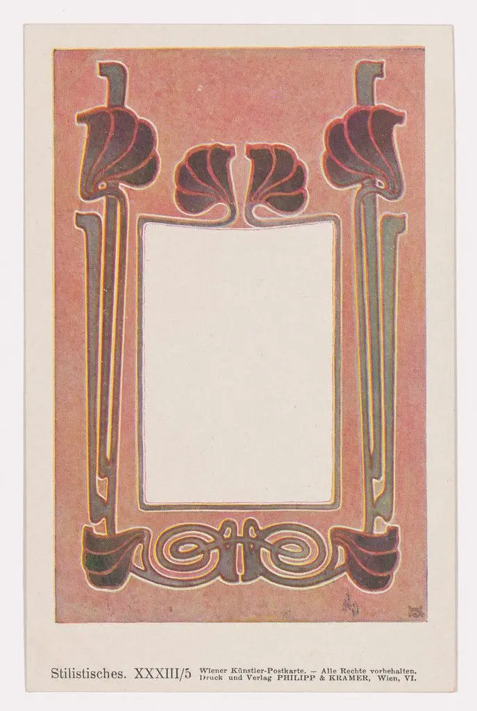 Wiener Künstler-Postkarte Serie 33/5 by Josef Hoffmann