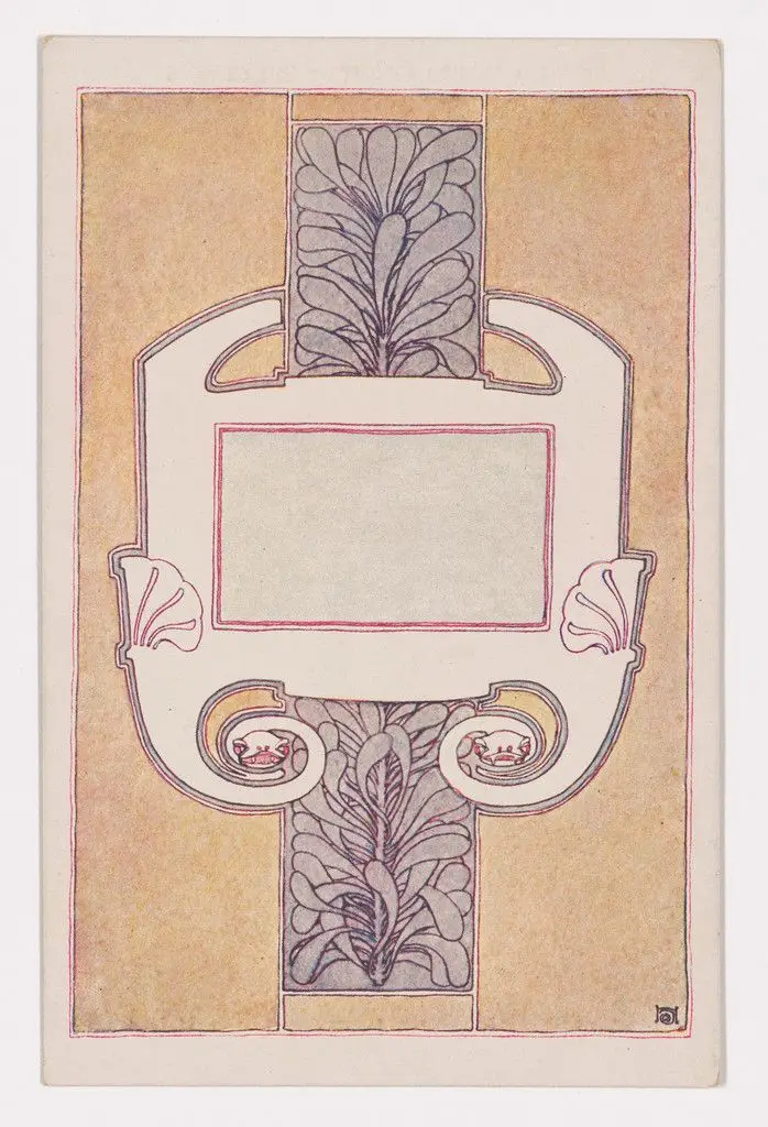 Wiener Künstler-Postkarte Serie 33/9 by Josef Hoffmann