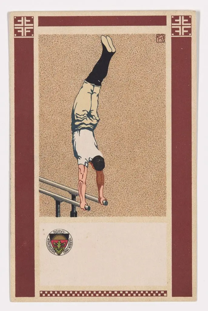 Postkarte des Deutschen Schulverein, karte n. 103 by Koloman Moser