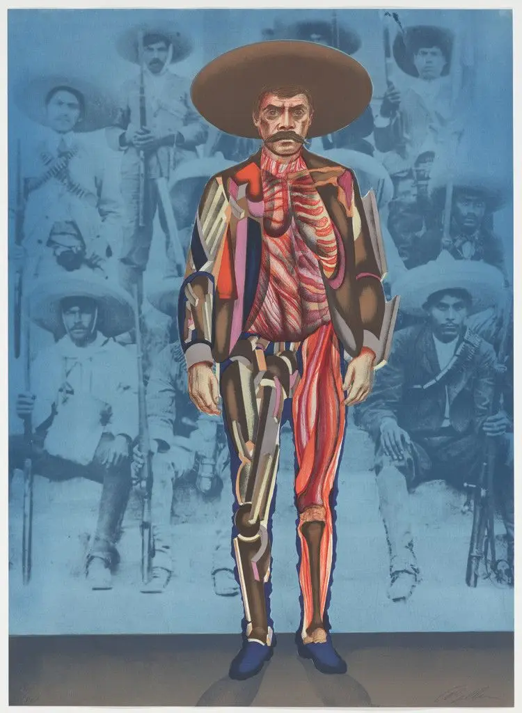 Emilio Zapata from Actualidad Gráfica-Panorama Artístico by Arnold Belkin