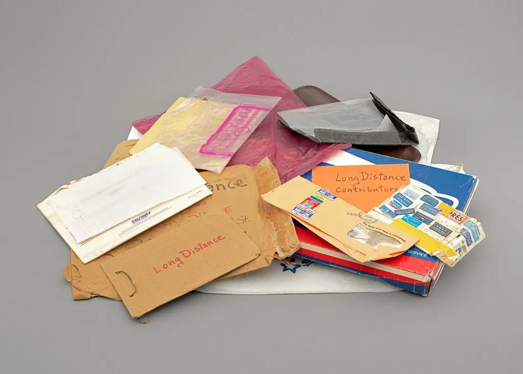 Long Distance by Ted Joans, Gregory Corso, Simon Watson Taylor, Charles Henri Ford, Joyce Mansour, Alberto Gironella, Jayne Cortez, Georges Gronier, Malangatana Valente Ngwenya, Milford Graves, Papa Ibra Tall, Lamine Dolo, Younousse Sèye, Mohamed Ajnakane, Mohammed Mrabet, Paul Bowles, Abdel Kader El-Janabi, Nanos Valaoritis, Marie Wilson, Laurens Vancrevel, Andrei Codrescu, Adrian Henri, Jim Burns, John Digby, Brion Gysin, Valery Oisteanu, LeRoy Clarke, Jack Micheline, Shel Silverstein, Michael Horovitz, Tuli Kupferberg, Édouard Roditi, Jean-Jacques Lebel, Gentiane Gaussot Taprah, David Gascoyne, Allen Ginsberg, Shirley Goldfarb, Peter Orlovsky, Robert Cordier, Cornelis "Kees" Buddingh', Kazuko Shiraishi, Natascha Ungeheuer, Lawrence Ferlinghetti, Anne Waldman, William S. Burroughs, Enrique Hernández d'Jesús, David Henderson, Nancy Joyce Peters, Philip Lamantia, Thom Burns, Ishmael Reed, Ray Johnson, André Laude, Ronald Sukenick, Ruth Francken, Alan Ansen, Dorothea Tanning, Barbara Chase-Riboud, Lou Laurin Lam, Jim Amaral, Michel Leiris, Robert Lebel, Amiri Baraka (previously known as LeRoi Jones and Imamu Amear Baraka), Amina Baraka, Simon Vinkenoog, Seymour Krim, Cecil Taylor, Michael McClure, Gustavo Ramos Rivera, Ahmed Yacoubi, Erró (Gudmundur Gudmundsson), Dick Higgins, Alison Knowles, Virginia Cox, Wole Soyinka, Romare Bearden, Jerome Rothenberg, Victor Hernández Cruz, Taylor Mead, Robert Lebel, Louis Lehmann, Robert Benayoun, Vincent Bounoure, Konrad Klapheck, Roger Cardinal, Roland Penrose, Woody van Amen, Alain Jouffroy, Roberto Matta, Breyten Breytenbach, Pavel Řezníček, Peter Wood, Bill Dixon, Ed Clark, Melvin Edwards, Stanley William Hayter, Mário Cesariny, Inácio Matsinhe, Edouard Jaguer, Octavio Paz, Giovanna, Jean Benoît, John Ashbery, James Rosenquist, Hilary Booth, Larry Rivers, Merton Simpson, Robert Creeley, Susana Wald, Ludwig Zeller, Saúl Kaminer, Lois Mailou Jones, Penelope Rosemont, Franklin Rosemont, Betye Saar, Tony Pusey, Jacob Lawrence, Eva Švankmajerová, Martin Stejskal, Ludvík Šváb, Philip West, Alexander "Skunder" Boghossian, Robert LaVigne, Mark Brusse, Homero Aridjis, Robert Colescott, Robert Farris Thompson, Quincy Thomas Troupe, Jr., Bruce Conner, David Hammons, Ron Sakolsky, Laura Corsiglia, Various Artists