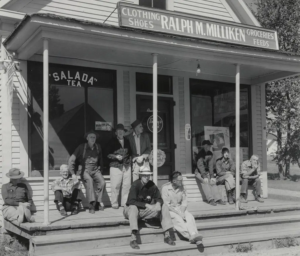 Milliken's General Store, Bridgewater, Maine by Berenice Abbott