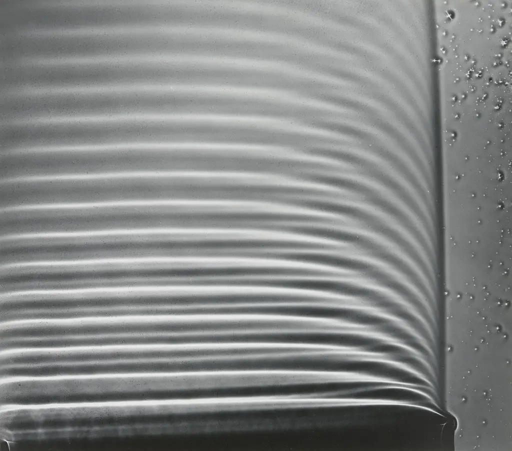 Photogram: Wave Pattern, MIT by Berenice Abbott