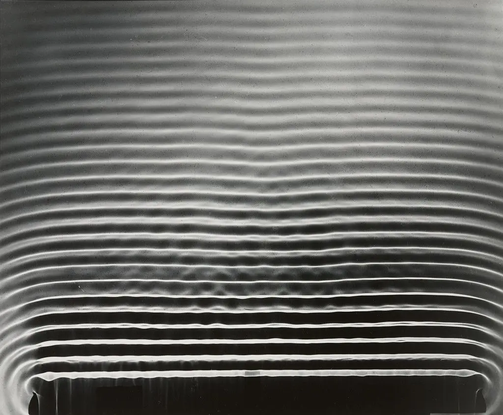 Photogram: Wave Pattern, MIT by Berenice Abbott