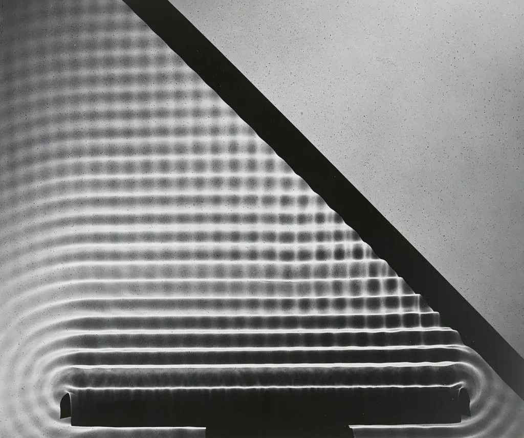 Photogram: Wave Pattern, MIT by Berenice Abbott