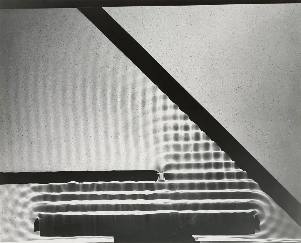 Photogram: Wave Pattern, MIT by Berenice Abbott