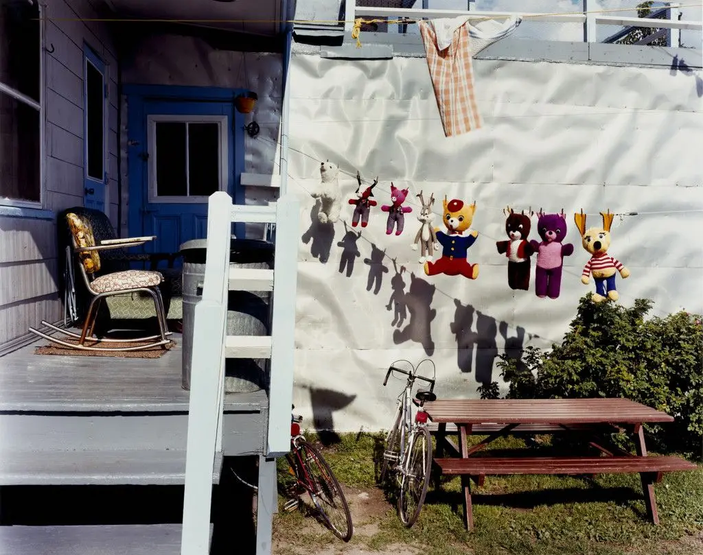 Drying Teddies, P.Q. Canada by David Marshall Graham