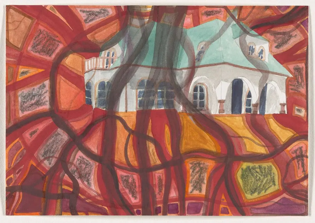 Untitled (Mental Map: what happens in house #7) by Franz Ackermann