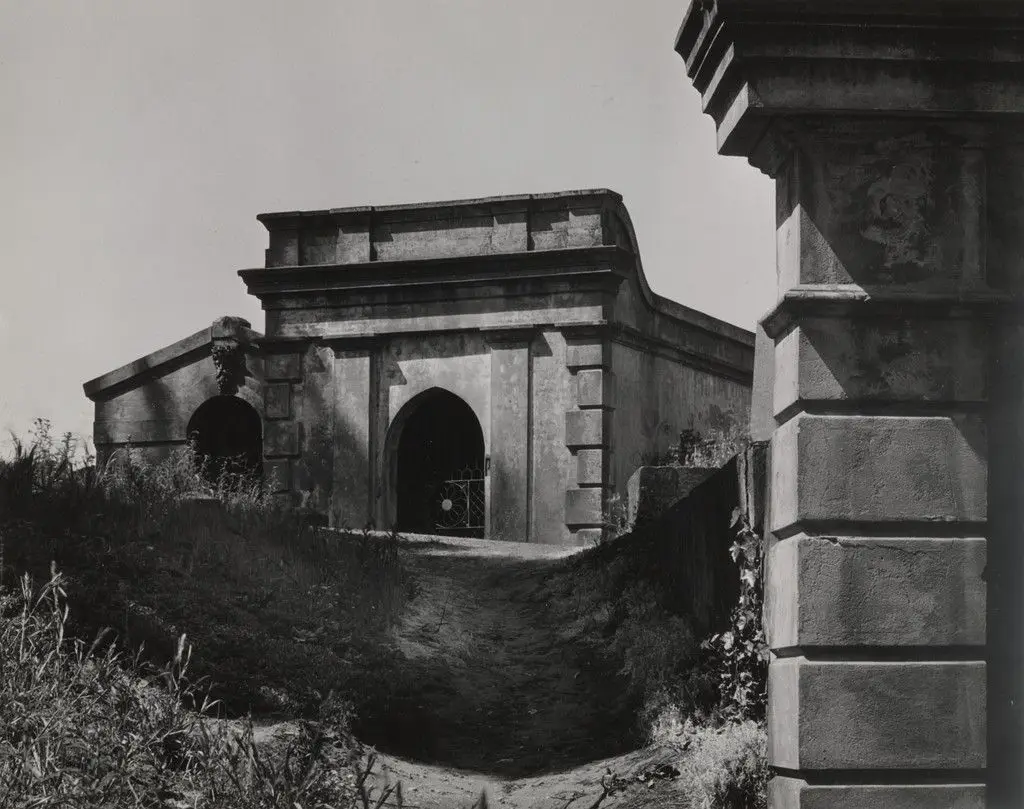 Architecture, Early California Cemetery, San Francisco by Ansel Adams