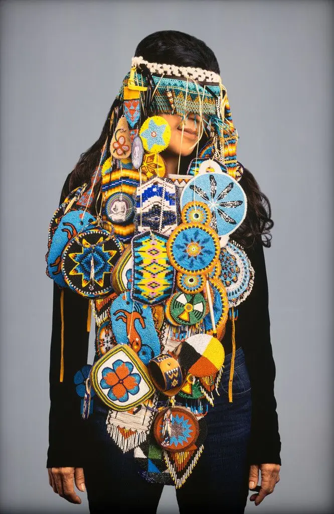 Headdress - Dee by Dana Claxton