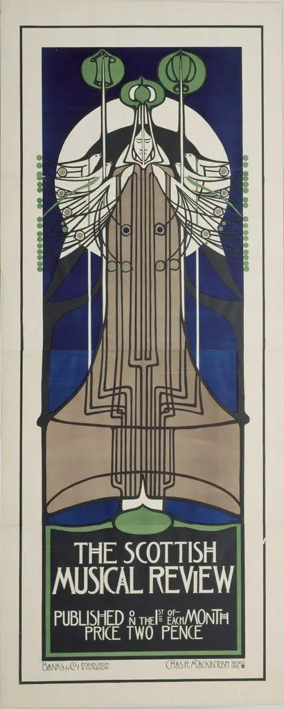 The Scottish Musical Review (Poster for a magazine) by Charles Rennie Mackintosh