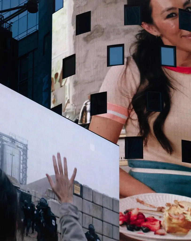 Screens on Buildings, New York from the series Image Cities by Anastasia Samoylova