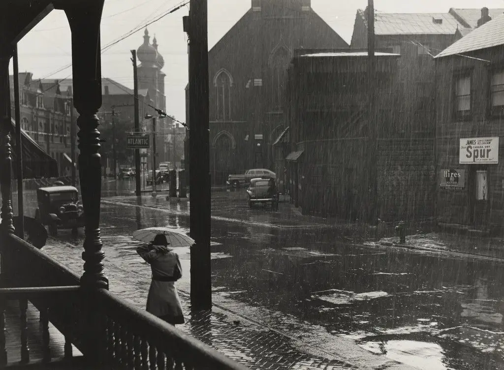 Rain, Pittsburgh, Pennsylvania by John Vachon