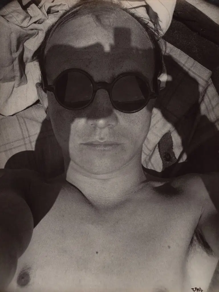 Self-Portrait at the Beach by Umbo (Otto Umbehr)