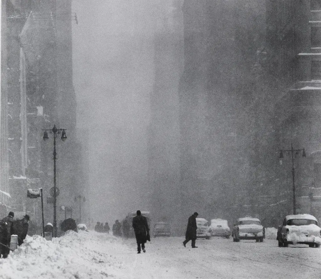 Big Snow, 42nd Street by Andreas Feininger